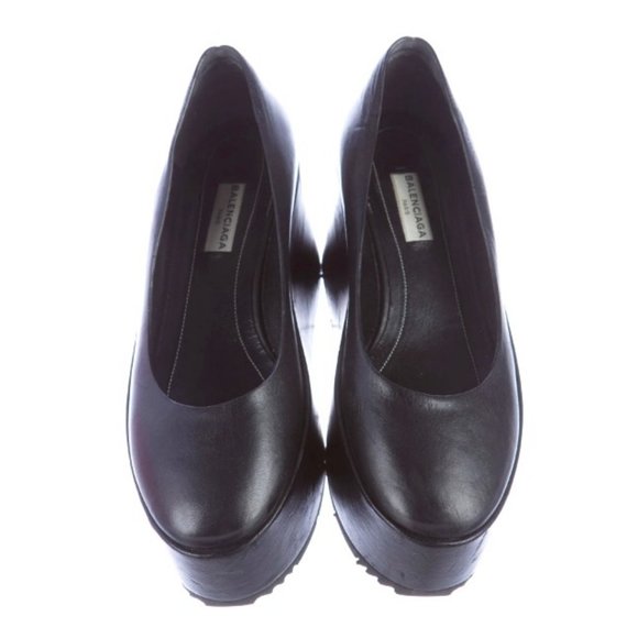 BALENCIAGA Platform Leather Pumps Size: 8 | IT 38 - Picture 1 of 5